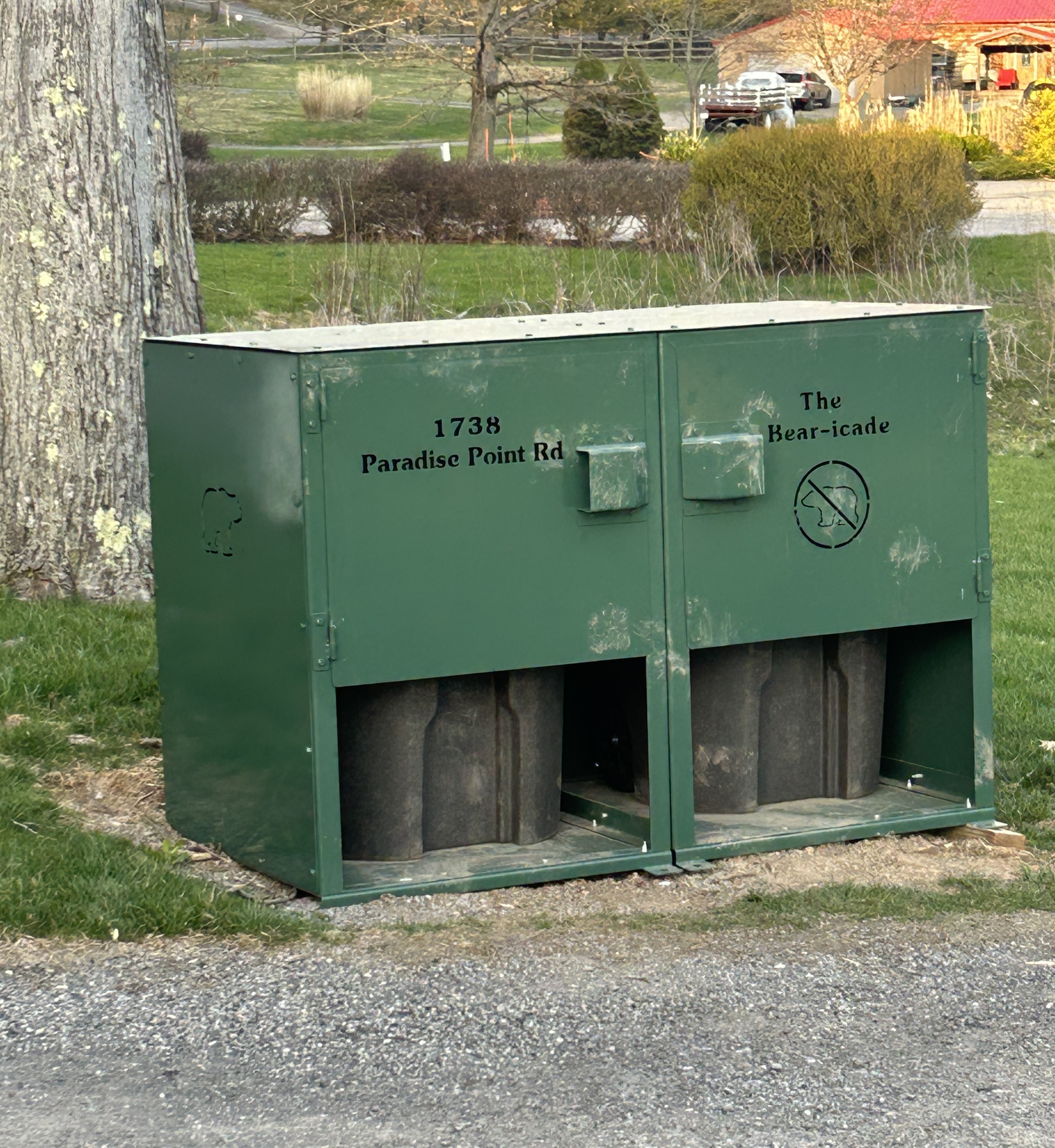 Bear proof trash container