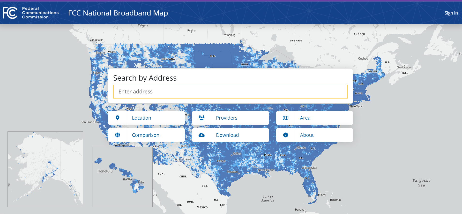 FCC Broadband Map snip