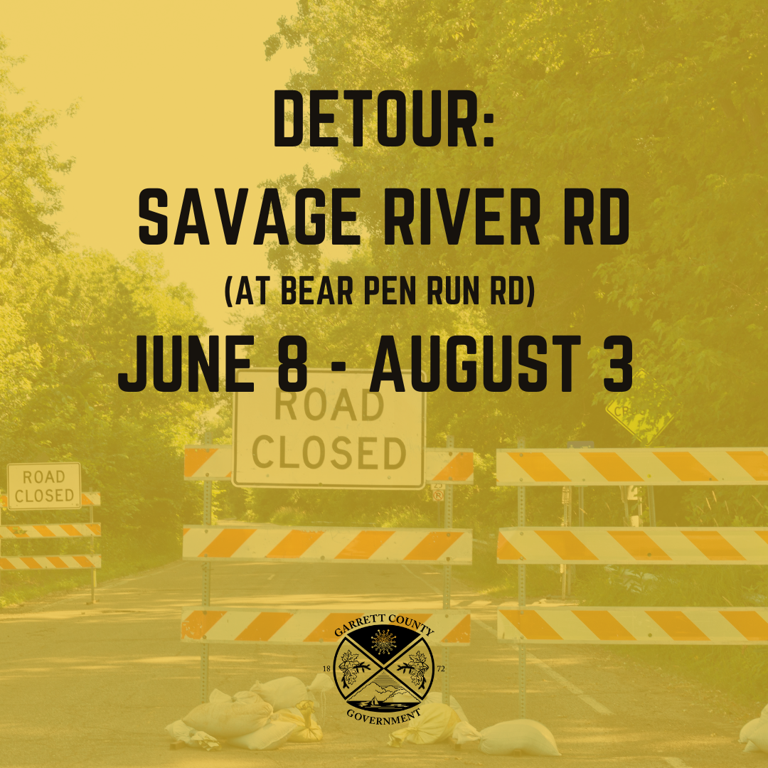 Savage River Road - Bear Pen Run Road Closure to Begin Monday, June 8