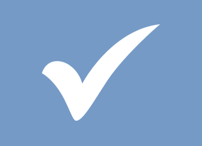 Check Mark Done Light Blue Background