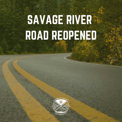 Savage River Road Reopened