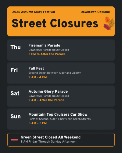 2026 Autumn Glory Street Closures