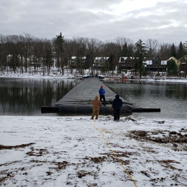 Arrowhead Cofferdam installation