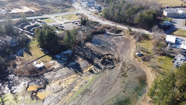 Aerial photo of the cove