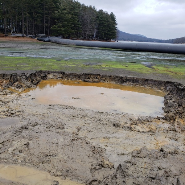 Arrowhead Sediment Excavation near Cofferdam